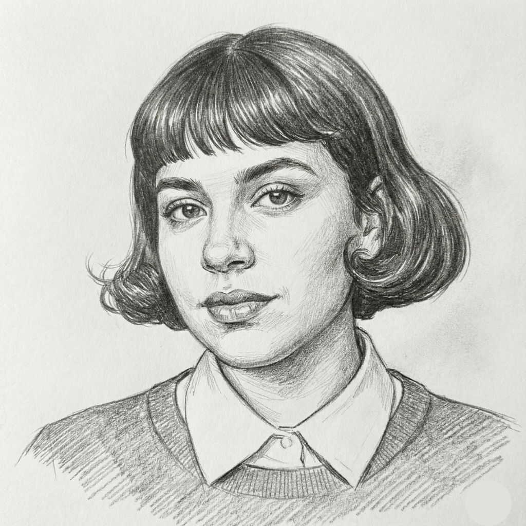 Soft Gamine hair style