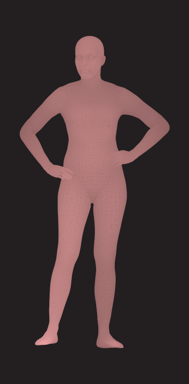 Grace Kelly - 3D mesh render