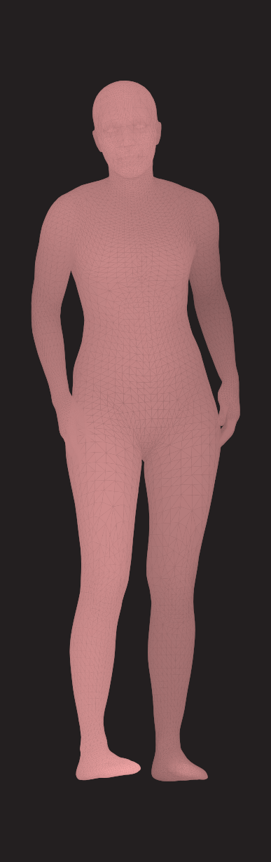 Keira Knightley - 3D mesh render