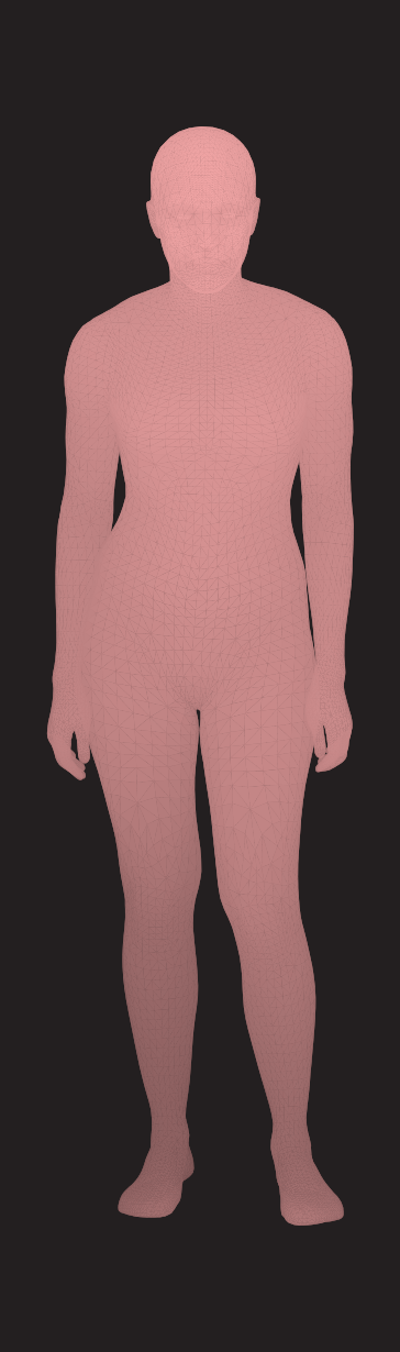 Jennifer Aniston - 3D mesh render