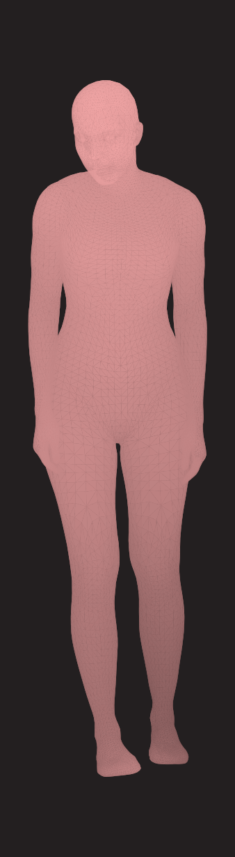 Kirsten Dunst - 3D mesh render