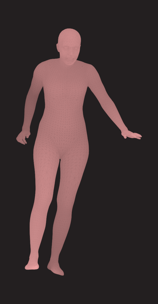 Bette Davis - 3D mesh render