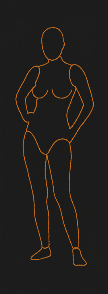 Cindy Crawford - Kibbe sketch lines